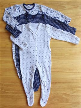 Baby Boy 3 Piece Pack Sleepsuit