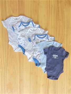 Baby Boy 6 Piece Pack Bodysuit