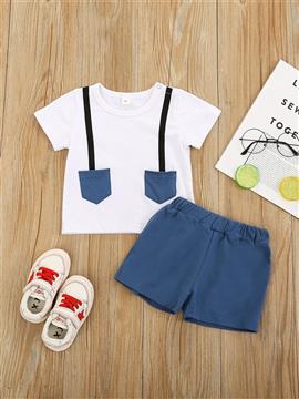 Baby Boy Dual Pocket Top & Shorts Set