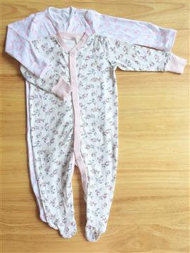 Baby Girl 2 Piece Pack Sleepsuit