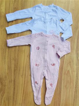 Baby Girl 3 Piece Pack Sleepsuit