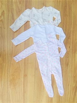 Baby Girl 3 Piece Pack Sleepsuit