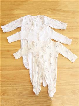 Baby Girl 3 Piece Pack Sleepsuit