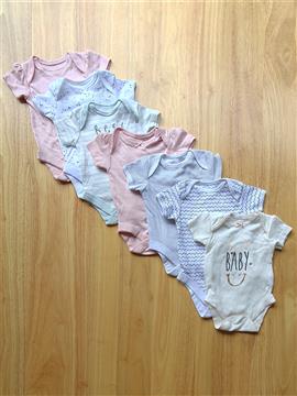 Baby Girl 7 Piece Pack Bodysuit