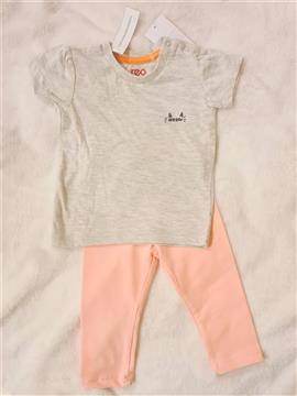 Baby Girl Meow Print T-Shirt and Pants Set