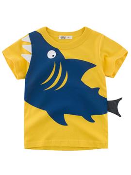 Boys Cartoon Print Short Sleeve T-shirt